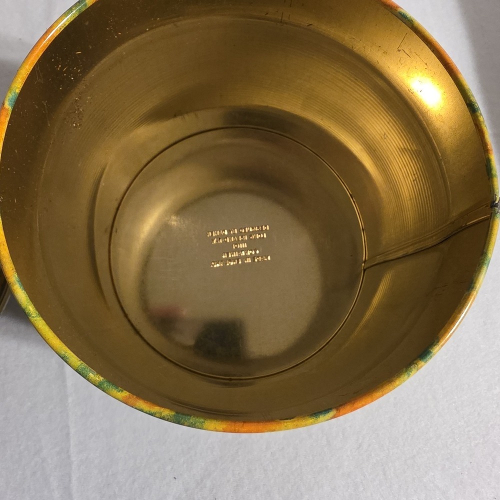 Daher Floral Round Tin Metal Storage Container w/ Lid, Made in England - Picture 4 of 5